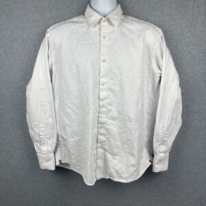 Visconti Uomo Men's Long Sleeve Button Down Flip Cuff Shirt‎ Size Large